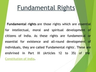 Essential Rights Fundamental_Rights of a human being .ppt