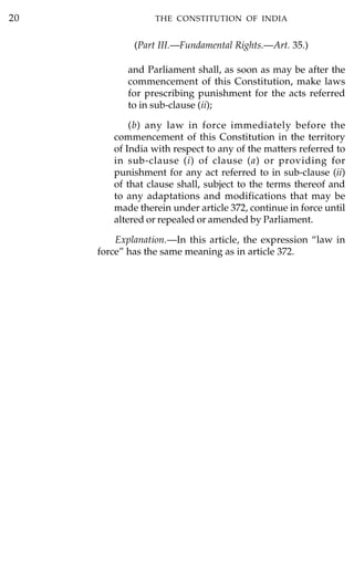 FUNDAMENTAL RIGHTS Laws inconsistent with or in derogation of the ...