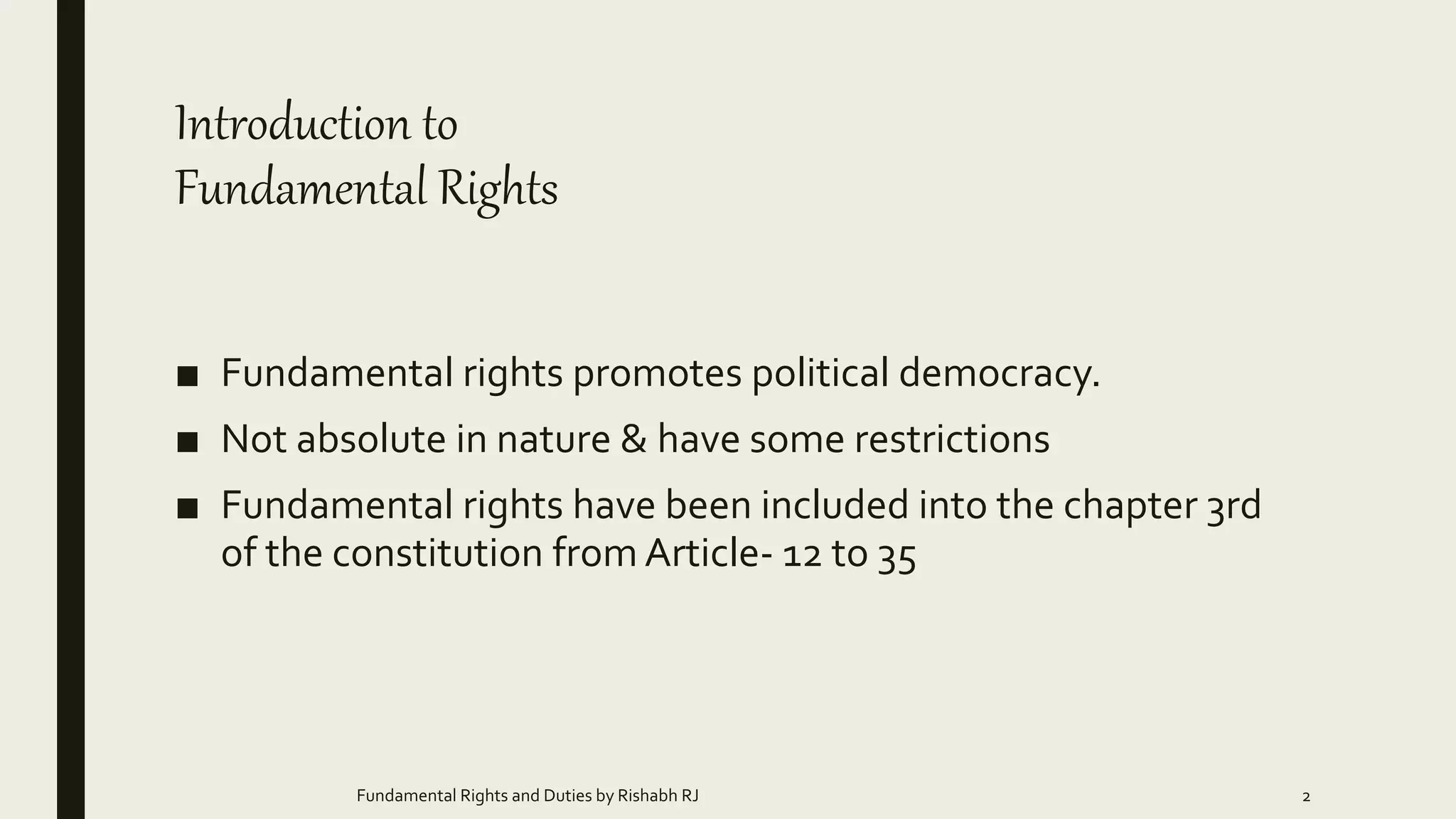 Fundamental Rights and Duties | PPTX