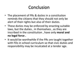 Fundamental Rights & Duties | PPTX