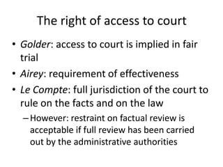 Fundamental rights in the administrative process | PPT