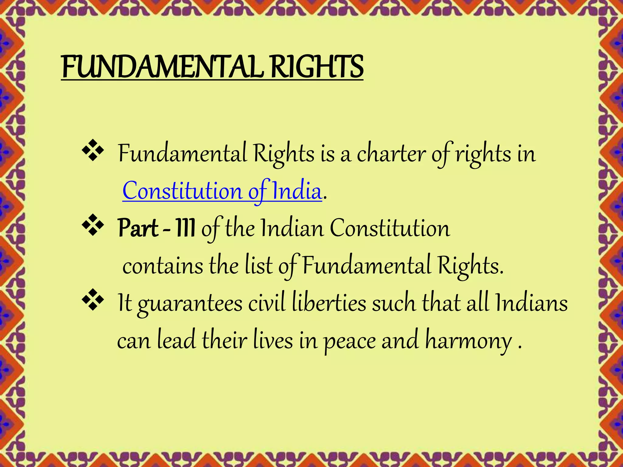 Fundamental Rights N Duties Pptx
