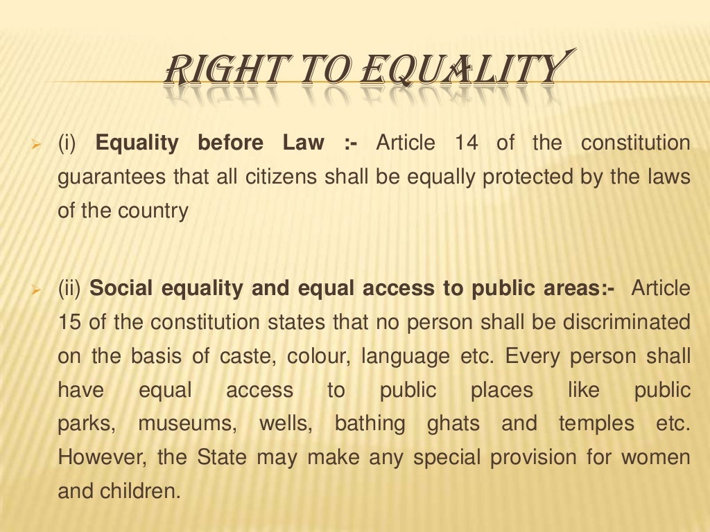 Fundamental Rights Of Indian Constitution