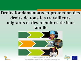 La migration dans les pays ACP:
Contribuer au développement et renforcer la protection
 