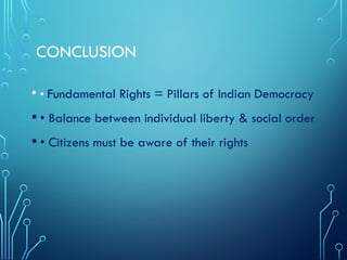 Indian Constitution Fundamental Rights Presentation | PPTX