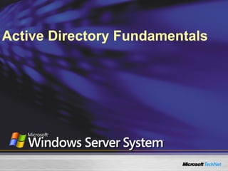 Active Directory Fundamentals
 