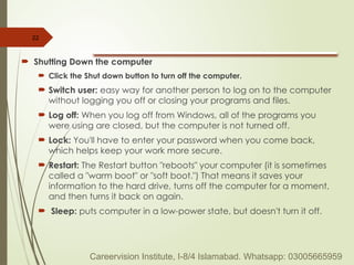 Fundamentals Windows 10 and 11 - a basic-guide | PPTX