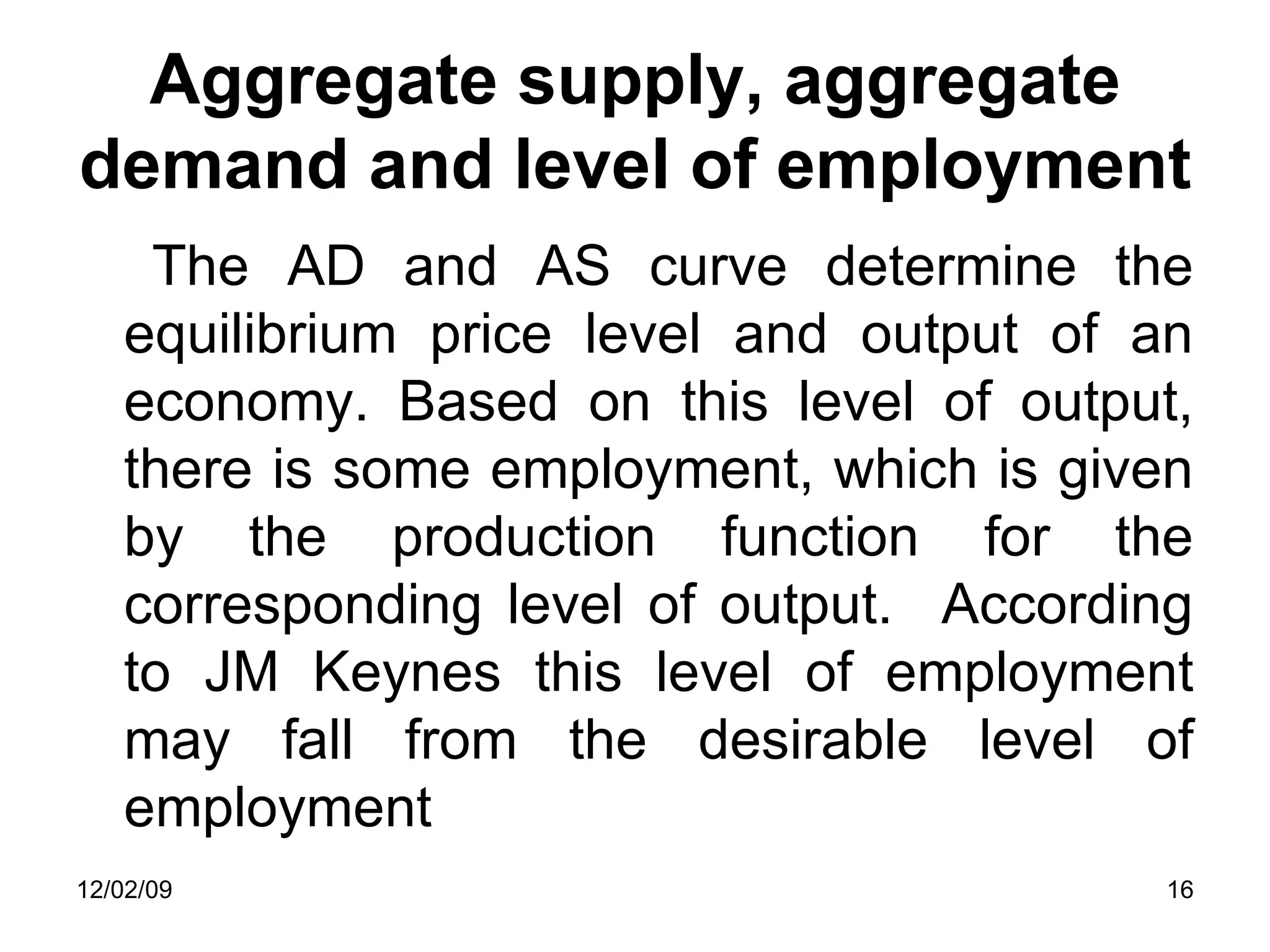 Fundamentals Of Aggregate Demand And Aggregate Supply | PPT