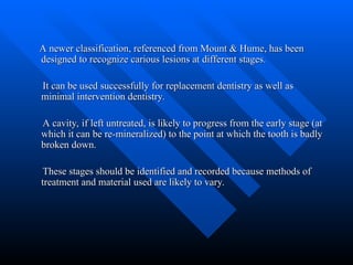 Mount Home Classification System Fundamentals-of-cavity-preparation 1.ppt