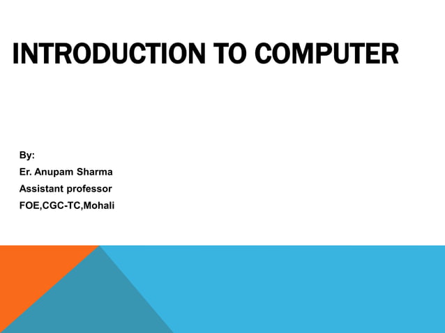 Fundamentals of-computer | PPT