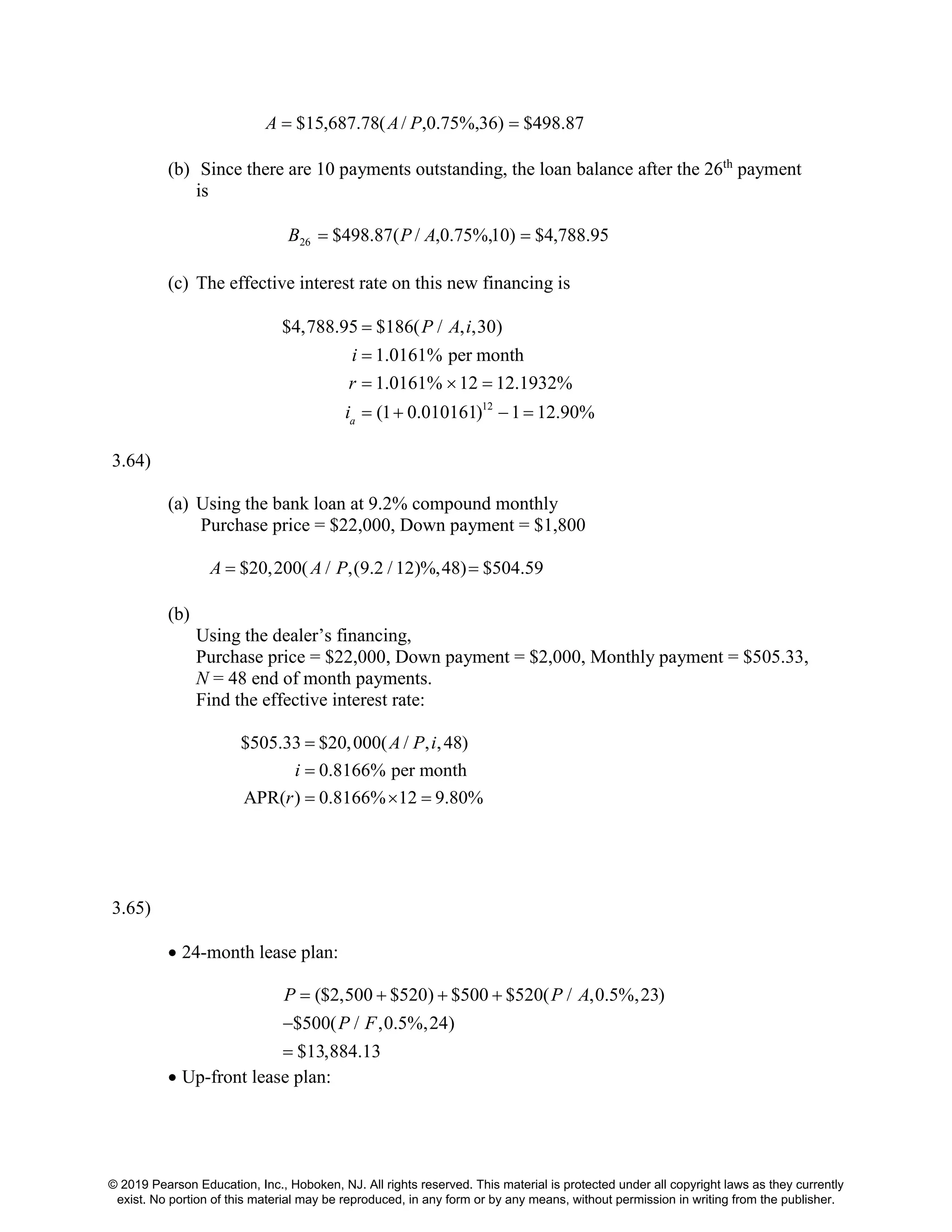 Fundamentals of Engineering Economics 4th Edition Park Solutions Manual ...