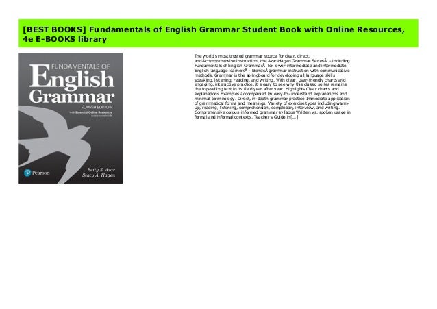 Best Books Fundamentals Of English Grammar Student Book With Online Best Books Fundamentals Of English Grammar Student Book With Online