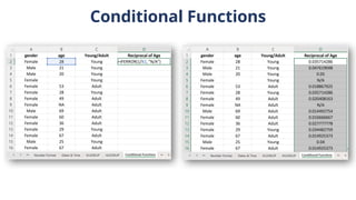 Conditional Functions
 