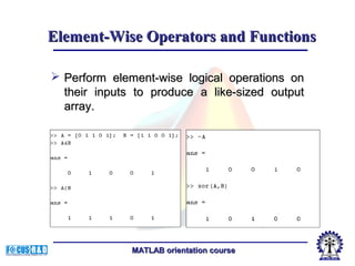 Fundamentals of matlab programming | PPT