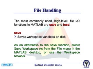 Fundamentals of matlab programming | PPT