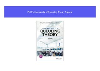 Pdf Fundamentals of Queueing Theory Populer
 