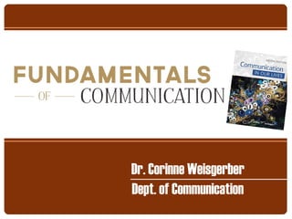 Dr. Corinne Weisgerber
Dept. of Communication
 