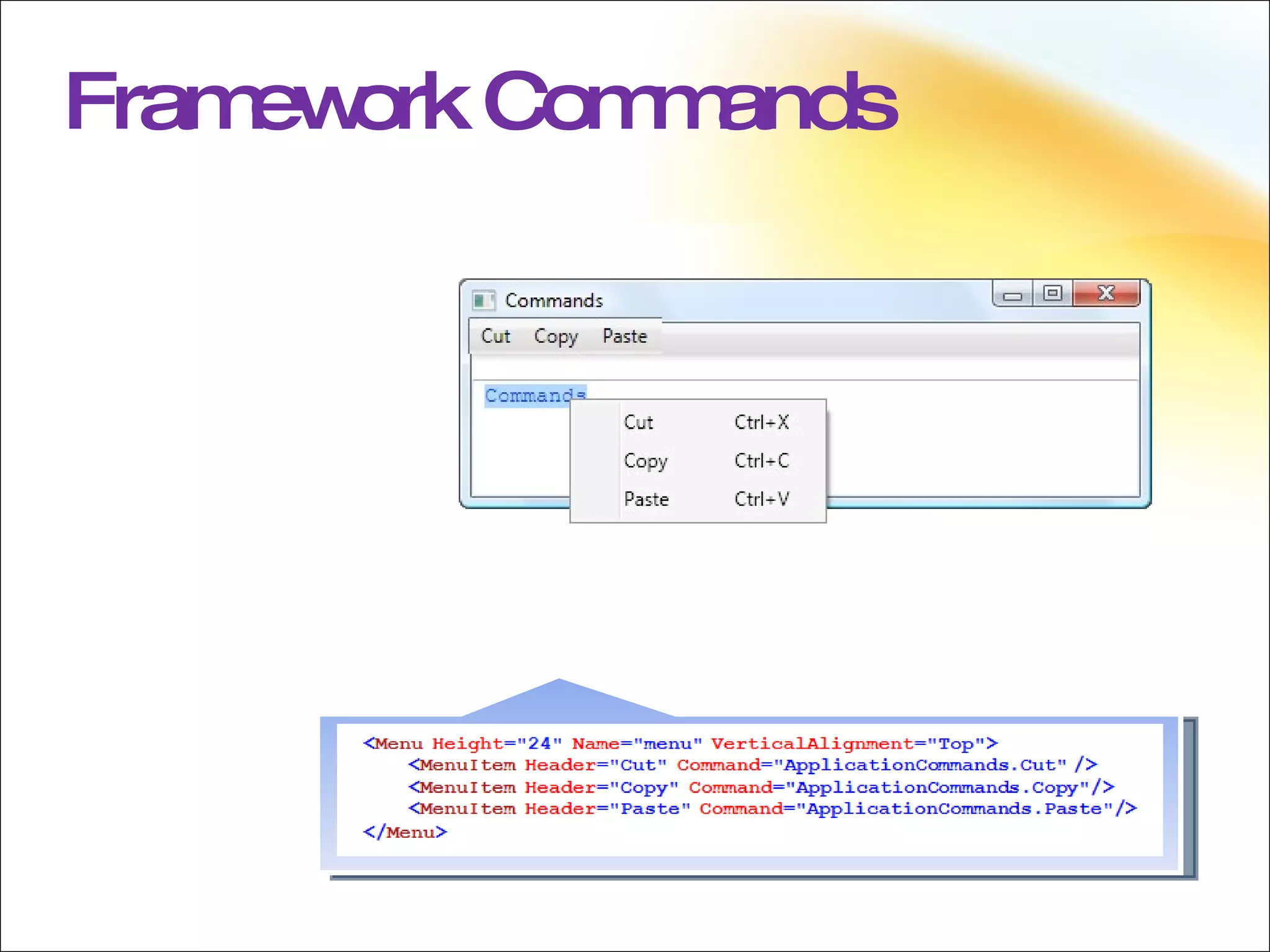 Framework Commands 