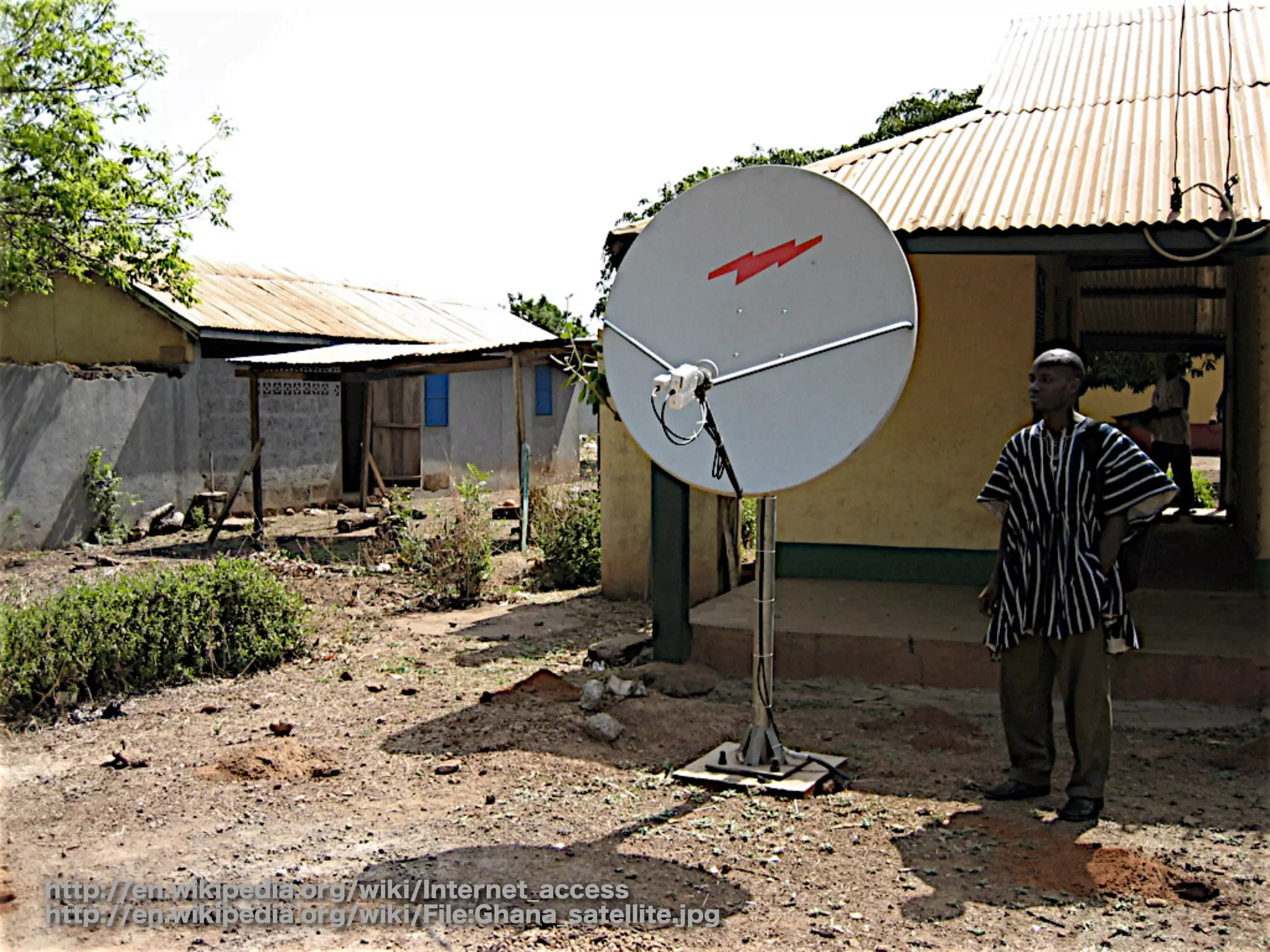 http://en.wikipedia.org/wiki/Internet_access
http://en.wikipedia.org/wiki/File:Ghana_satellite.jpg
 