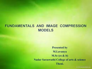 Presented by
M.Lavanya
M.Sc (cs & it)
Nadar Saraswathi College of arts & science
Theni.
 