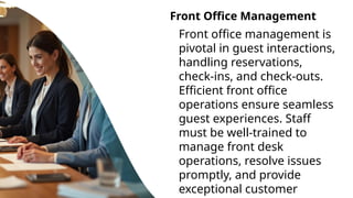 Guest Operations Fundamentals in Lodging Operations in tourism and hospitality | PPTX