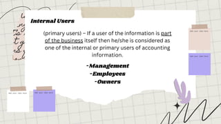 Internal Users Examples List.pdf fundamentals of accountancy business and management.pdf