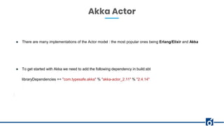 Fundamentals of Akka - Webinar | PPTX image.