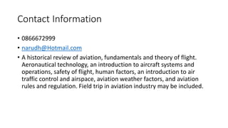 Fundamentals of aviation 1 history | PDF