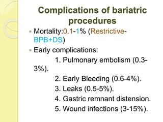 Fundamentals of bariatric and metabolic surgery | PPTX