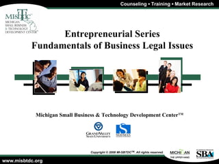 Entrepreneurial Series Fundamentals of Business Legal Issues 