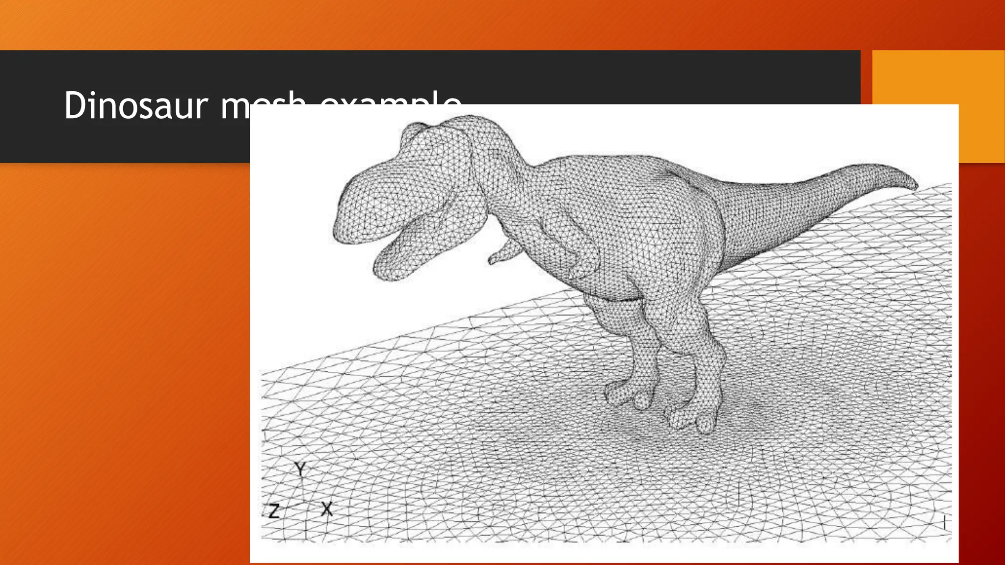 Dinosaur mesh example
 