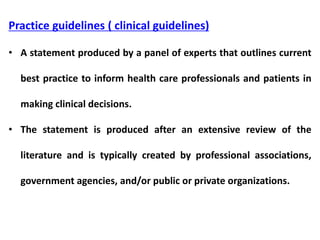 Fundamentals of clinical research and experimental design, Prof. Usama ...