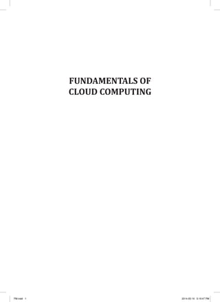 Fundamentals of Cloud Computing | PDF