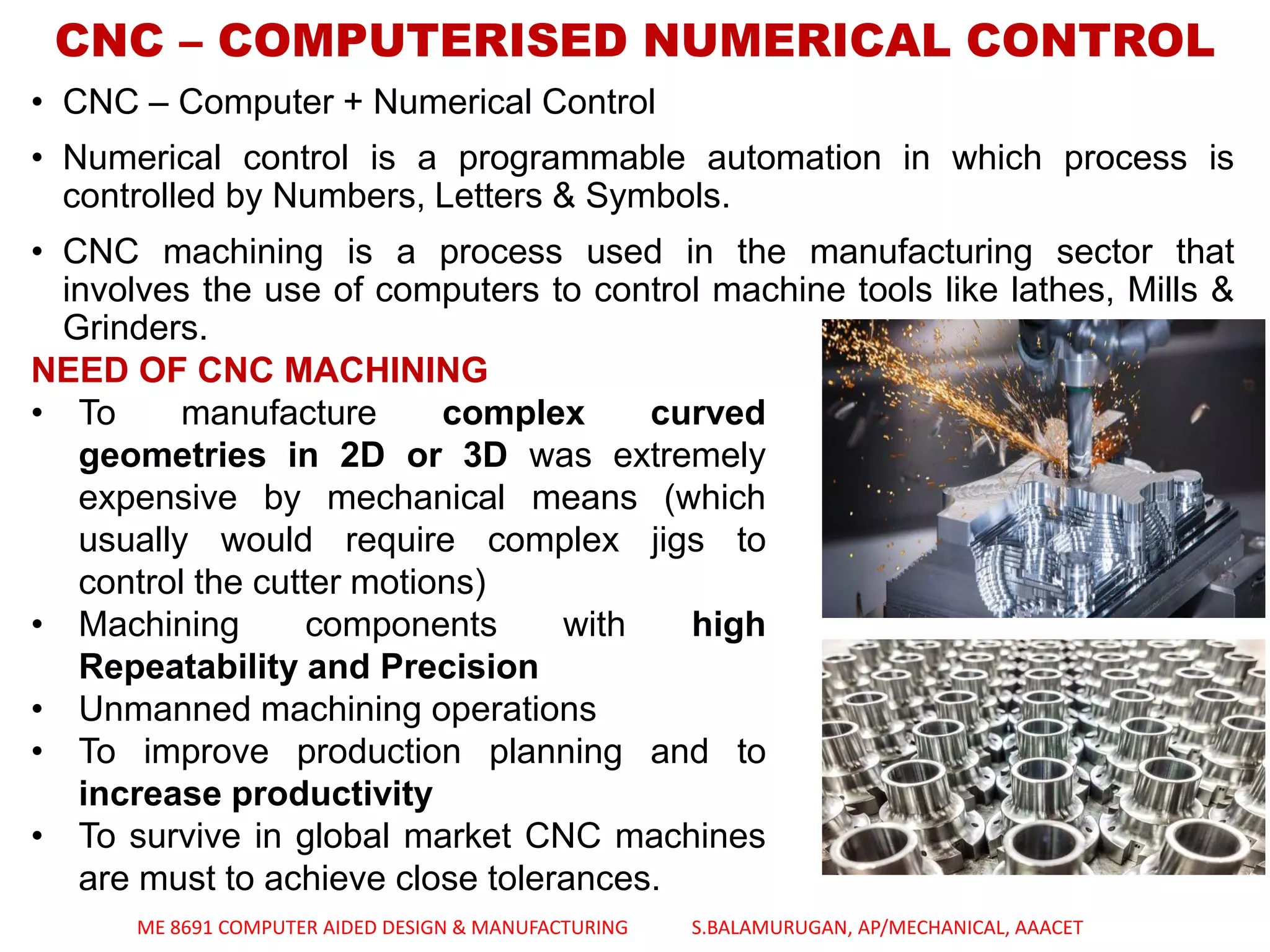 FUNDAMENTALS OF CNC & PART PROGRAMMING - UNIT - 4 CAD&M | PDF
