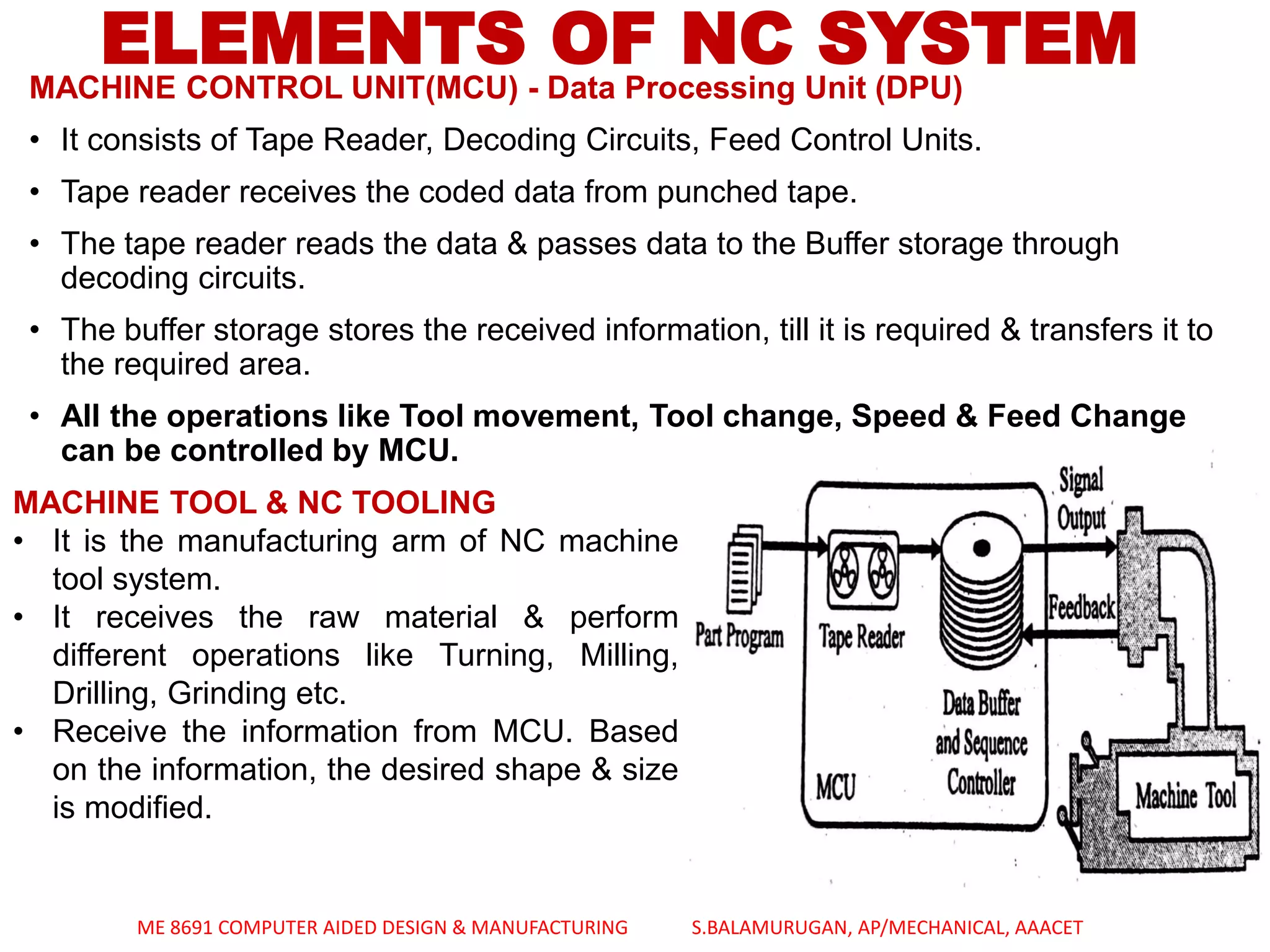 FUNDAMENTALS OF CNC & PART PROGRAMMING - UNIT - 4 CAD&M | PDF