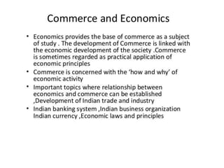 Lessons For Commerce Fundamentals of commerce | PPTX