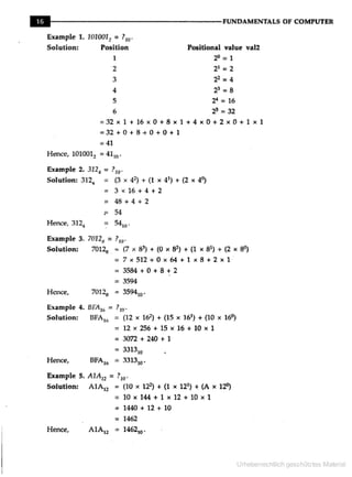 Fundamentals of computer | PDF