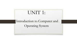 Fundamentals of computer | PPT