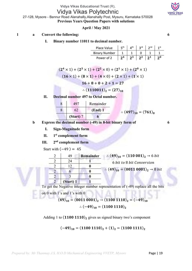 Fundamentals of Computer 20CS11T.pdf | Computing | Technology & Computing