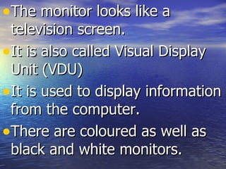 Fundamentals of computer output devices | PPT