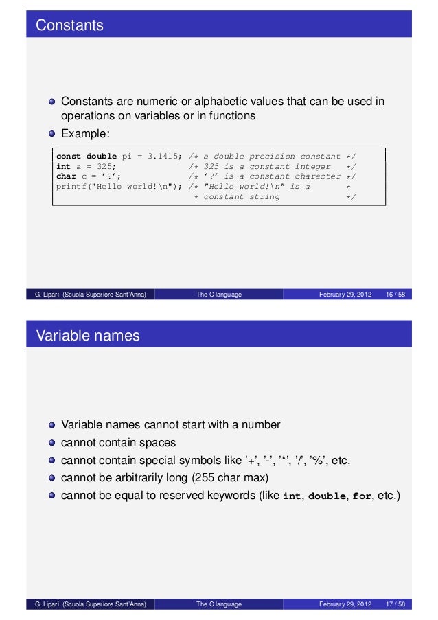 Fundamentals of c programming