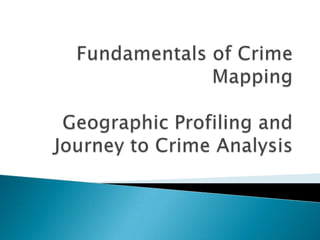 Fundamentalsof Crime Mapping 4