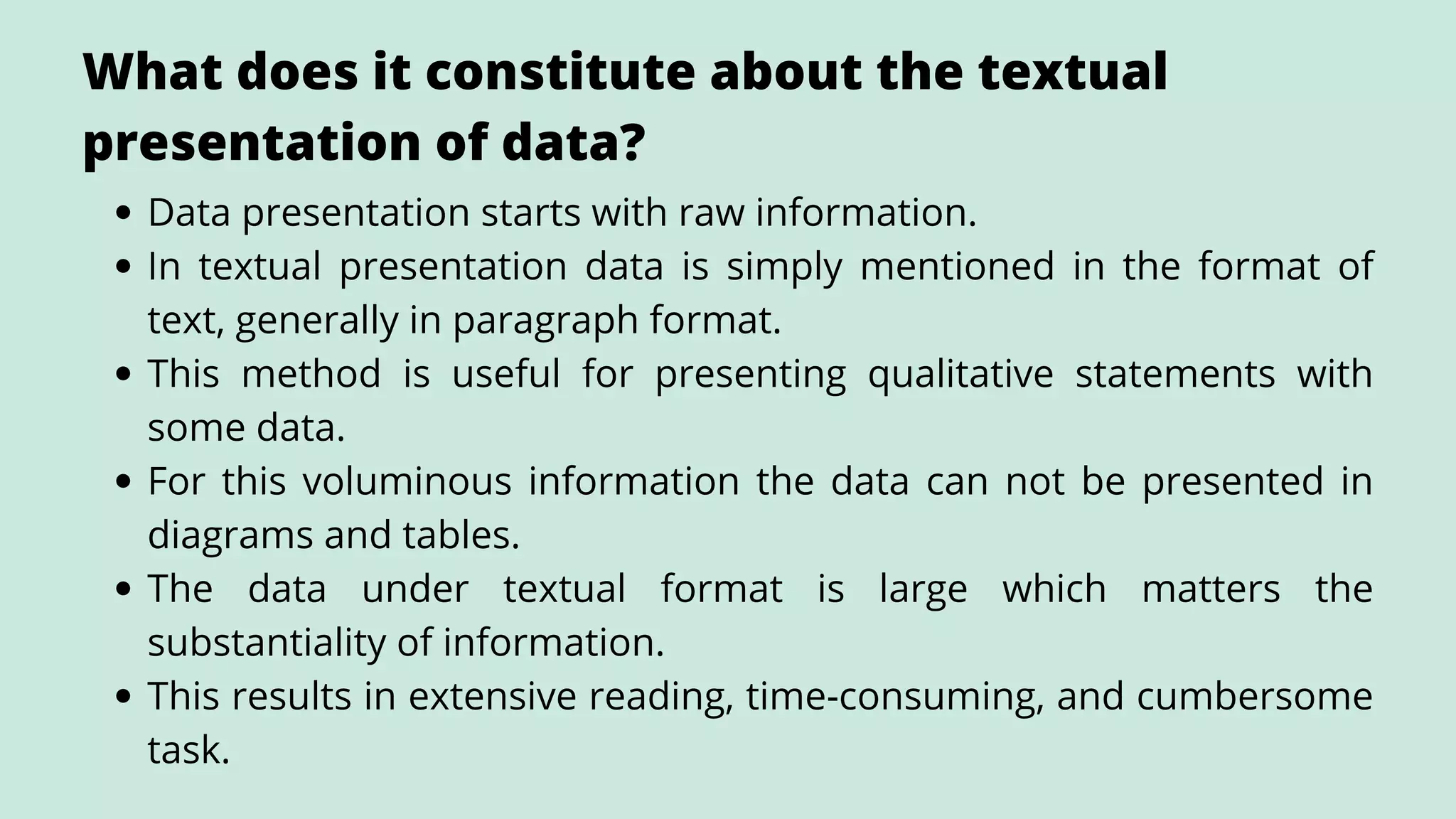 Fundamentals of data presentation | PPT
