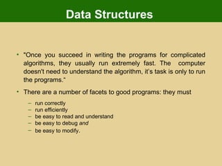 Fundamentals of data structures | PPT