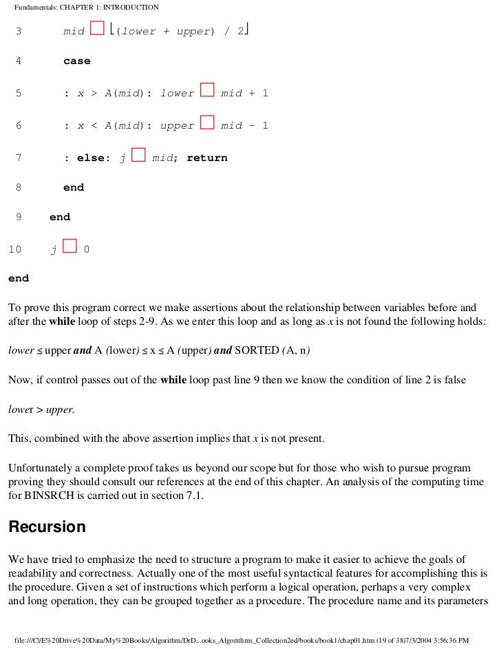Fundamental Computer Algorithm Horowitz Sahni Pdf Fundamental Computer Algorithm Horowitz Sahni Pdf