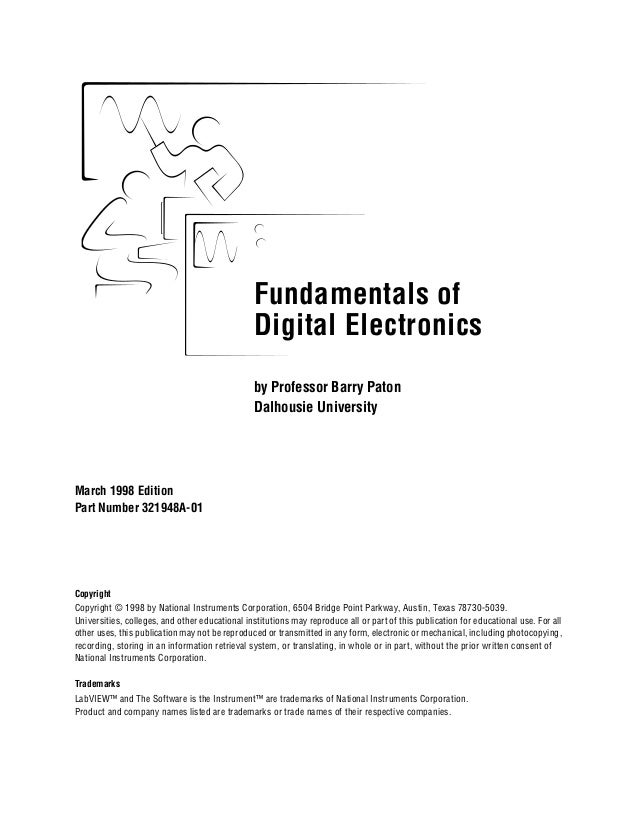 Fundamentals of digital electronics