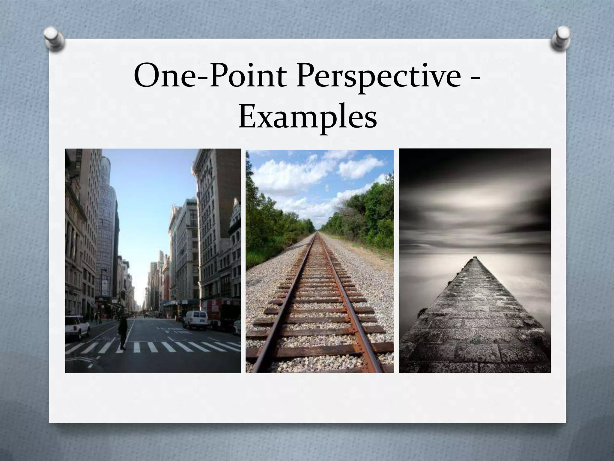 One-Point Perspective Examples

 