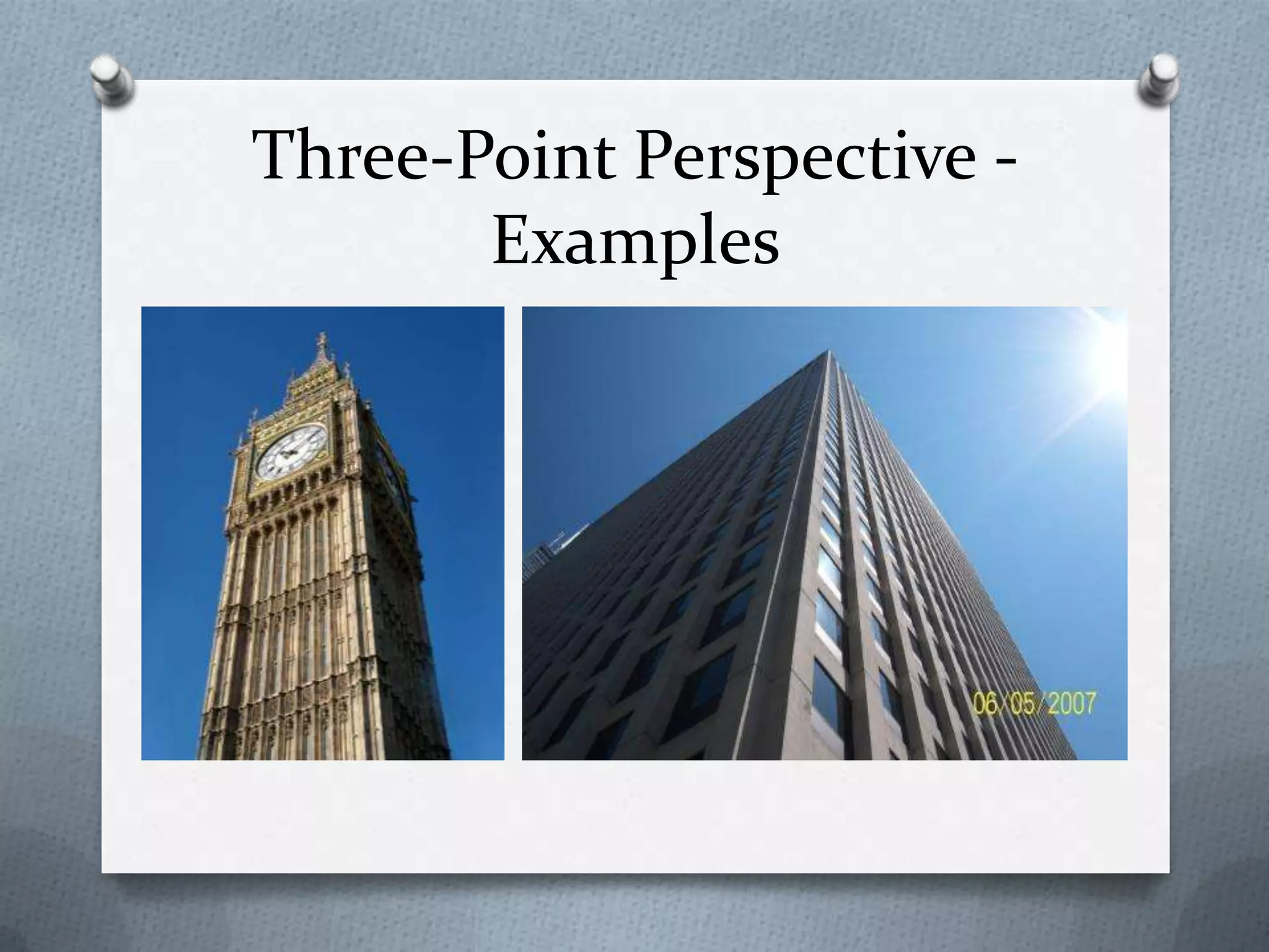 Three-Point Perspective Examples

 