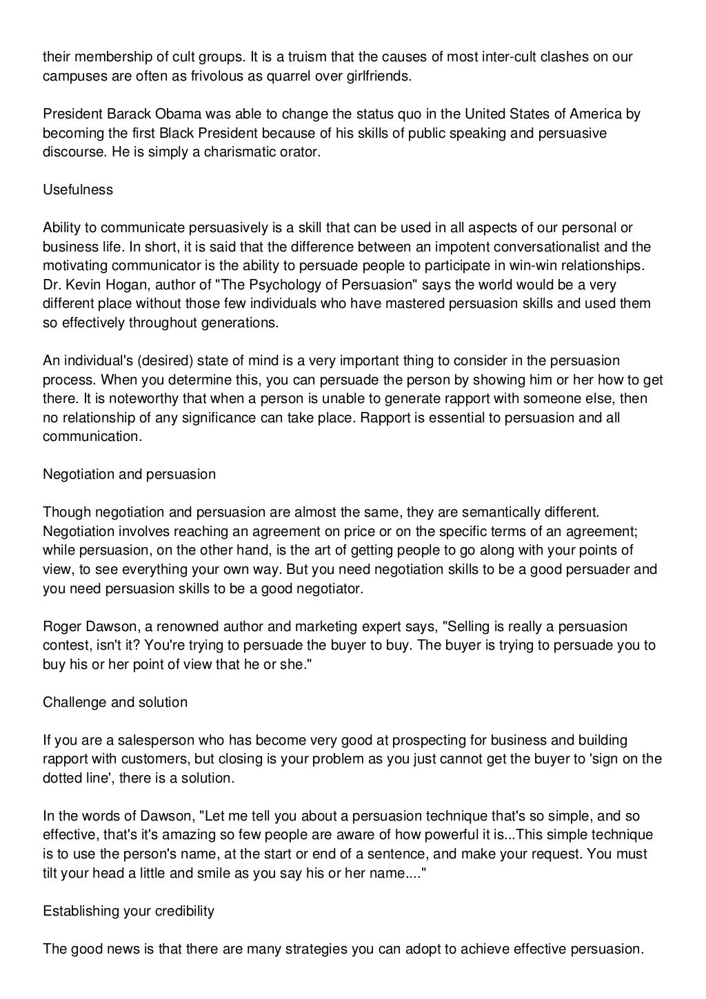 Why is persuasive communication important in college picture