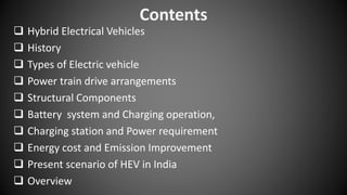 Fundamentals of electric and hybrid vehicles | PPTX